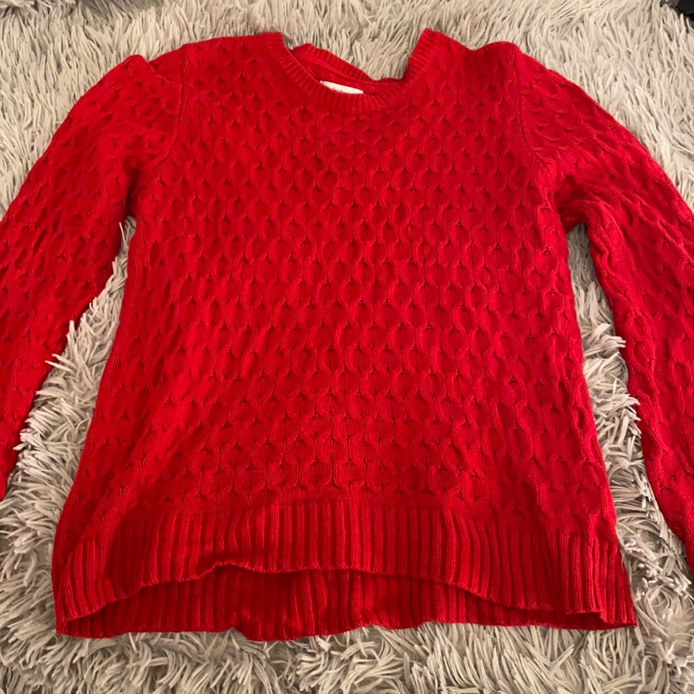 Women’s red size M Croft & Barrow knit sweater